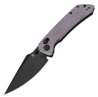 KANSEPT KNIVES Kansept Tenable Knives Fenrir Cross Bar Lock Purple Lila Micarta Nitro-V Klinge
