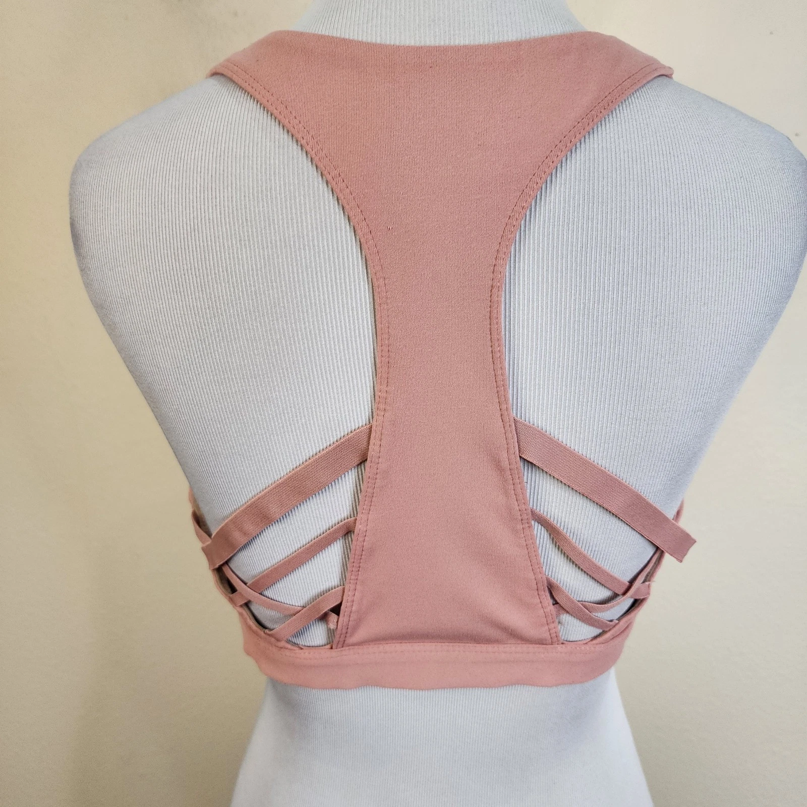 fabletics strappy back racerback activewear tank-bra