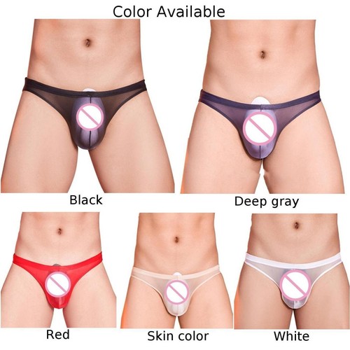 Mens Panties Sexy Soft Solid.Mesh Breathable Comfort Jockstraps Underwear - Picture 4 of 24