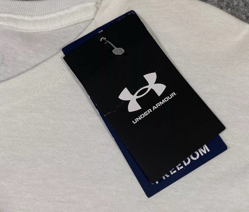 Under Armour 🔥Baseball USA amerikanische Flagge Logo T-Shirt Herren Medium weiß Freedom UA - Bild 6 von 9