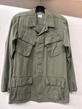 VINTAGE VIETNAM ORIGINAL JUNGLE JACKET GREEN RIPSTOP EXTRA SMALL REGULAR 