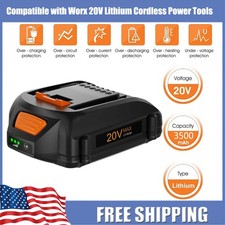For Worx 20V WA3578 Power Share Battery 20V 3.0Ah WA3520 WA3525 WA3575 Li-Ion