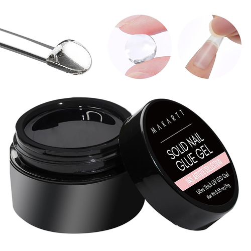 Festes Nagelkleber Gel zum Andrücken von Nägeln - Stark Klar Acryl Nagel Tips Fest Gel