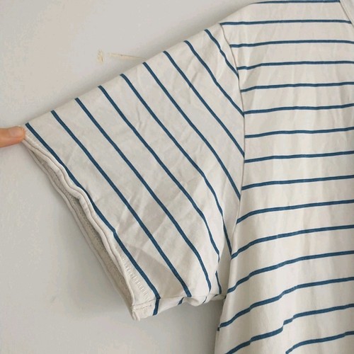 Rag & Bone T-Shirt Herren L/M* blau weiß gestreift Bio Baumwolle Maritim Freizeit - Bild 2 von 9