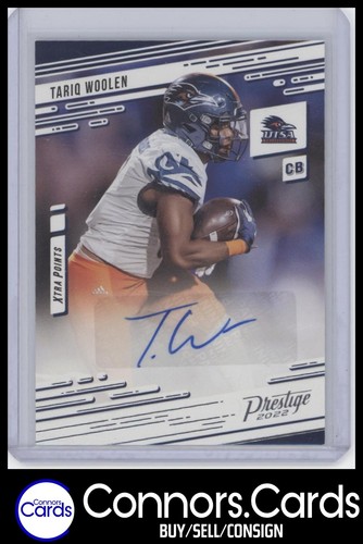 Tariq Woolen Auto 2022 Panini Chronicles Draft Picks #PX-TWO Prestige Rookie