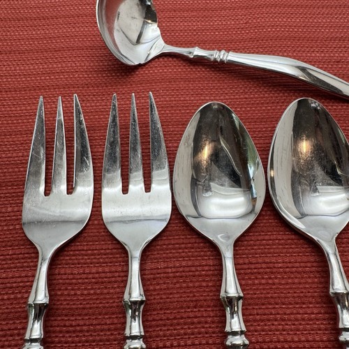 7pc Lot REBACRAFT by Reed & Barton PERTH Pattern Stainless Serving Utensil Set - Picture 4 of 10