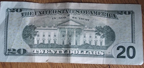 Fancy Serial Number US Treasury $20 Bill Trinary #MK33355999D - Picture 3 of 6