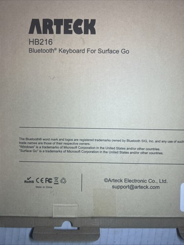 ARTECK HB216 Surface Go Bluetooth Wireless Keyboard for Surface Go - Picture 4 of 8