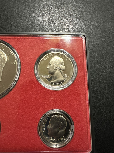 1974 US Proof Set und 1974-D NGC MS65 Ike Eisenhower Slabbed Dollar Konvolut - Bild 9 von 16