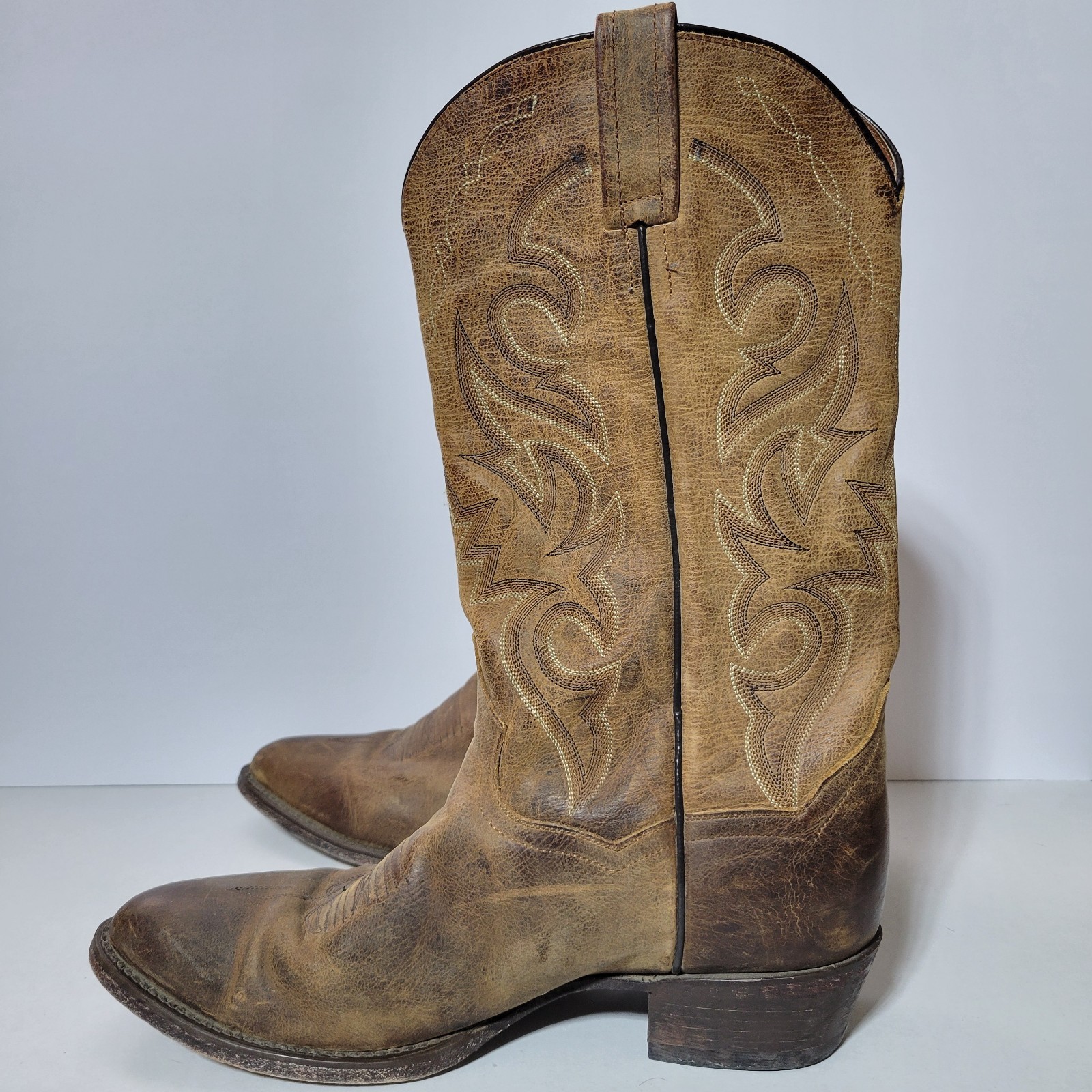 Dan Post Renegade Western cowboy boots brown embo… - image 2