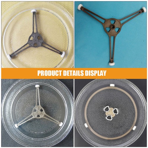 2 Pcs Microwave Supply Turntable Porte Assiette Plateau Tournant - Imagen 12 de 12