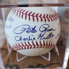 Rawlings Autographed Baseball Pete Rose Charlie Hustle JSA