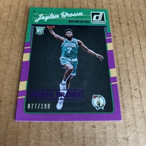2016-17 Donruss Press Proof Purple Foil #153 Jaylen Brown Celtics RC SP /199 (f3