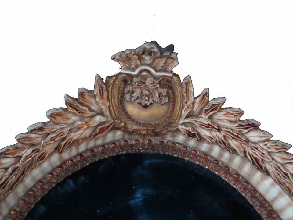 Juego de espejos consola francesa pintados Luis XVI renacimiento Foto 4 de 4