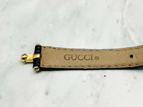 Pulsera de reloj dorada GUCCI 1800L / Correa roja negra opcional / Envío en 1 día JP - Imagen 15 de 37