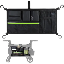 Stroller Wagon Cargo Net,Double-Layer Side Pockets Attachment for WONDERFOLD,...