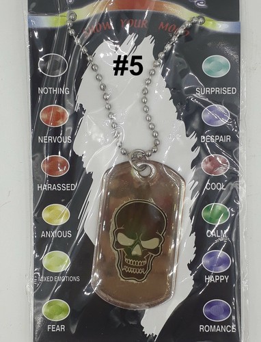 Skull Chain Stimmungskette Color Change Emotions Skull Jewelry Length 58cm - Picture 9 of 10
