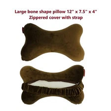 12x7.5x4 Bone Pillow Neck Head Rest Memory Foam Travel Trip Posture Support Brow