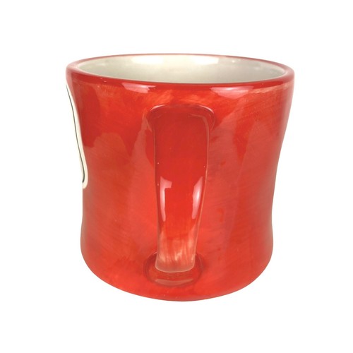 Anthropologie Monogram P Mug Red Initial Coffee - Picture 4 of 8