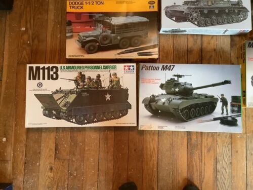 German & U.S. & Russian Tank Military Model Kits 1970s WW2 Tamiya Brand New - Picture 4 of 10