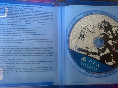 Persona 5 PlayStation 4 PS4 -2017. Buen estado, estuche y disco. - Imagen 3 de 3