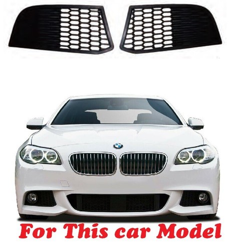 Fog Lamp Cover x 2pcs For BMW F10/F11 '11-'14 5 Series M Sport Package W/O Hole - Picture 1 of 2