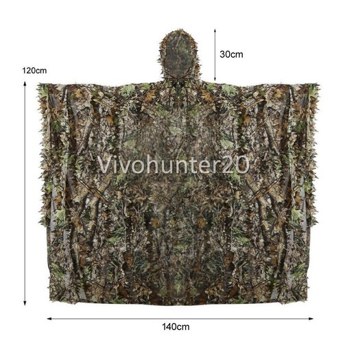 Ghillie Suit Hunting Camouflage Cloak Outdoor Woodland Sniper Tactical Suit AUS - Picture 5 of 11