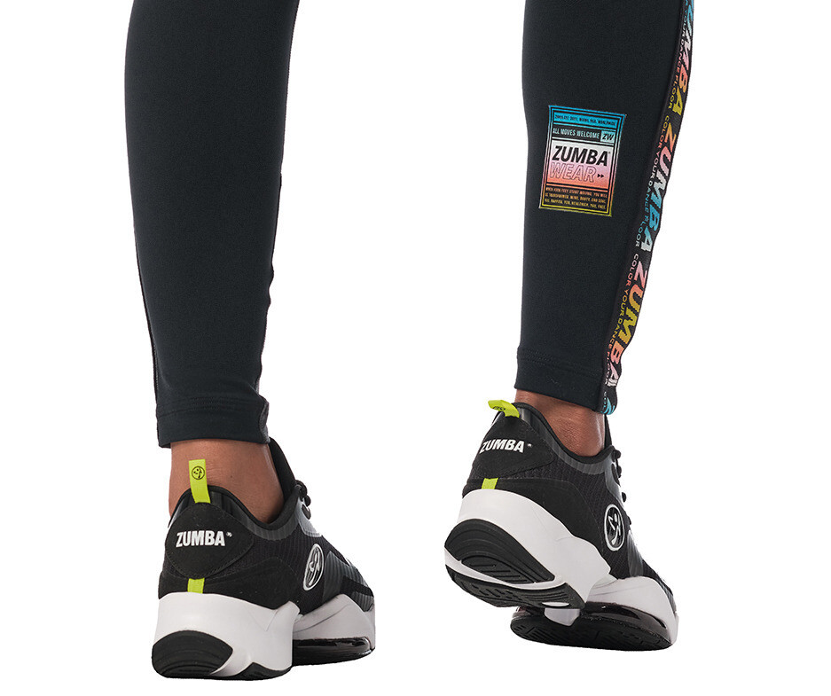 Zumba pop top panel ankle leggings