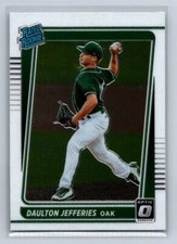 2021 Donruss Optic #69 Daulton Jefferies RC Oakland Athletics Rookie