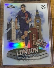 Marco Asensio 2024 Topps Chrome UEFA CL London Calling Insert Holo