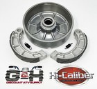 Rear Brake Drum & Water Grooved Shoes for all Honda TRX 350 & 400 Rancher ATVs