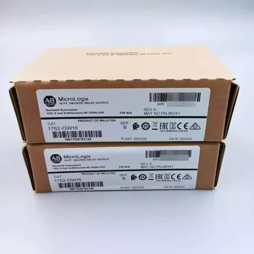 New Factory Sealed AB 1762-OW16 SER B MicroLogix 16 PT PLC Output Module - Picture 1 of 3
