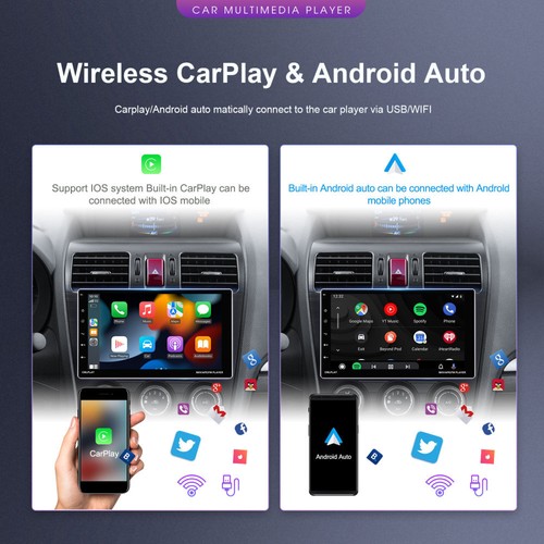 9" 64G Android 13 DAB+ Carplay Car Stereo GPS Navi 1 DIN WIFI Rotary Screen - Picture 3 of 24