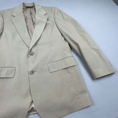 Cappotto sportivo Brooks Brothers BrookEase da uomo 37R marrone chiaro 2 bottoni made in USA - Foto 3 di 23