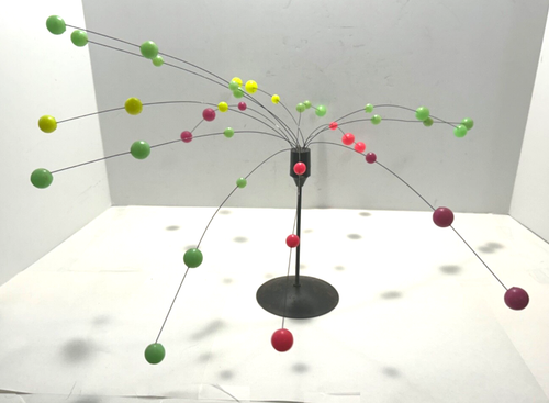 Hippie Metal & Plastic Kinetic Day-Glo Wire Mobile 1960's Psychedelic Cosmic - Bild 12 von 20
