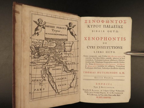 1738 Xenophon Greek Philosophy Sparta Peloponnesian War Latin London Hutchinson - Picture 3 of 12