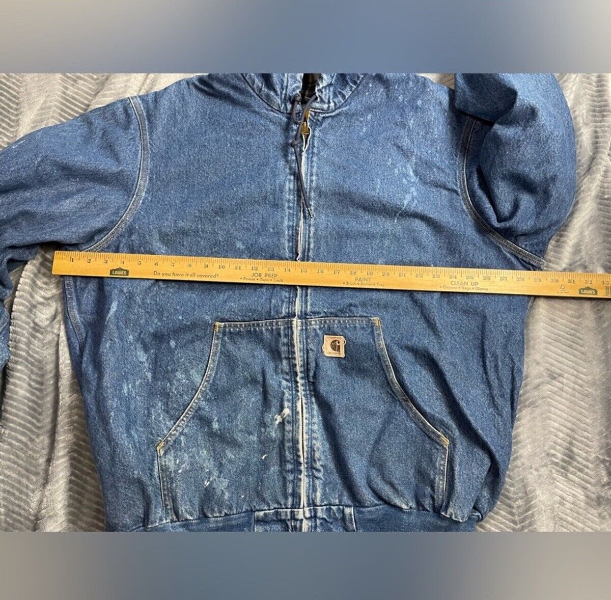 Carhartt J139 Active Jacket Coat 2XLT Men's Vtg Denim Carhartt J139 Active Jacket Coat 2XLT Men's Vtg Denim