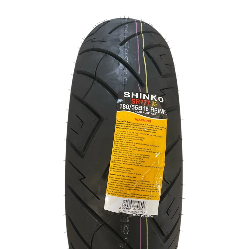 Rear Shinko 180/55B18 SR777 84H TL REINF Tire for Harley Davidson Touring - Bild 2 von 3