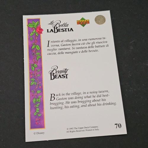 Disney Beauty and the Beast Upper Deck 1992 Collectors Card - Picture 107 of 226