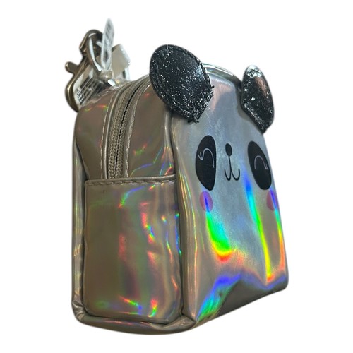 Claire’s Bear Iridescent Sprinkles Bow Coin Purse Wallet Key Ring TB11 - Picture 4 of 4