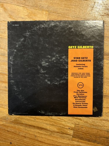 Stan Getz Joao Gilberto Getz / Gilberto UK 1964 1st Verve Vintage Latin Jazz LP - Picture 2 of 4