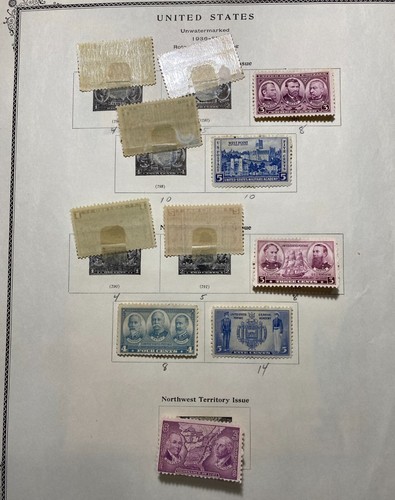 USA 1936-1937 Army & Navy commemorative issue and Northwest Territory issue. - Picture 5 of 15