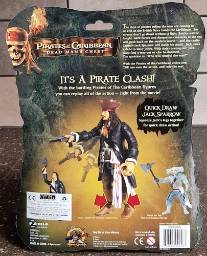 Zizzle 00056 Pirates of the Caribbean Dead Mans Truhe Schnellzug Jack Spatz 7" - Bild 2 von 7