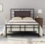 dumee luxury metal platform bed frame