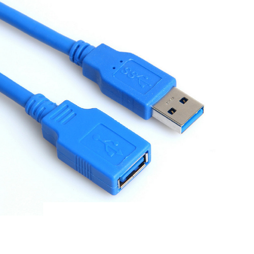 Cable de alta velocidad de extensión USB 3.0 macho a hembra azul 5 metros / 16 pies - Imagen 2 de 3