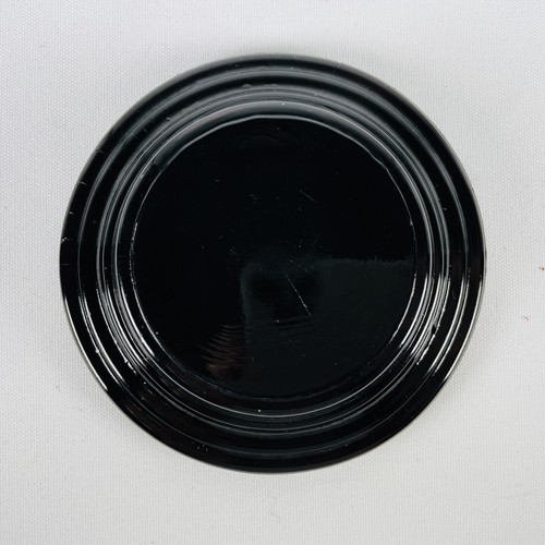 Vintage 1970s Las Vegas ALADDIN Hotel Casino Black Amethyst Glass Ashtray 4” - Picture 3 of 5