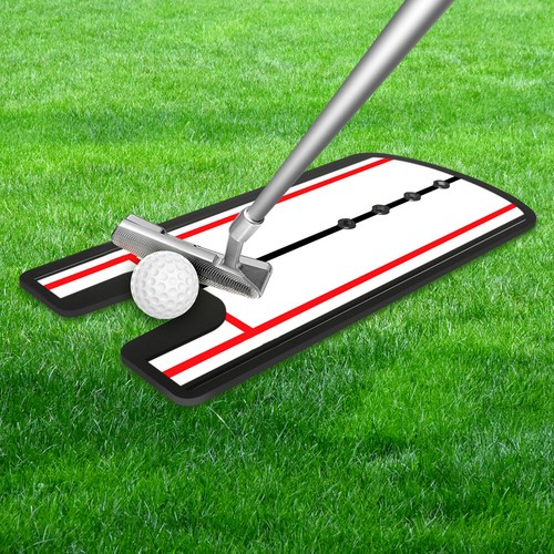 Golf Putting Eyeline Alignment Mirror Training Aid Putter Swing Trainer Practice - Picture 3 of 13
