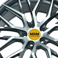 19 Zoll MAM RS4 Alufelgen Grau Poliert für VW Passat 3C B8 Lim. ab 2015 B8 3G
