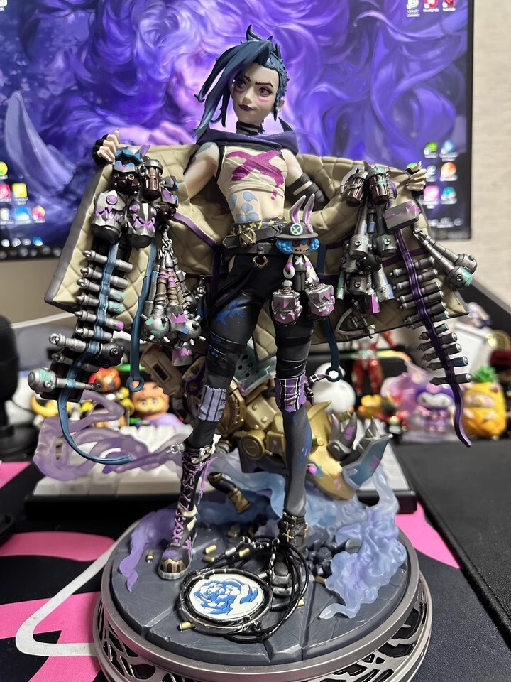 1/7 Scale 12'' Arcane：League of Legends Jinx Figure Statue