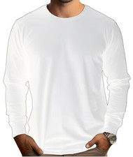 DRI-FIT Long Sleeve T-Shirts, UPF 50 Sun Protection Shirt WHITE